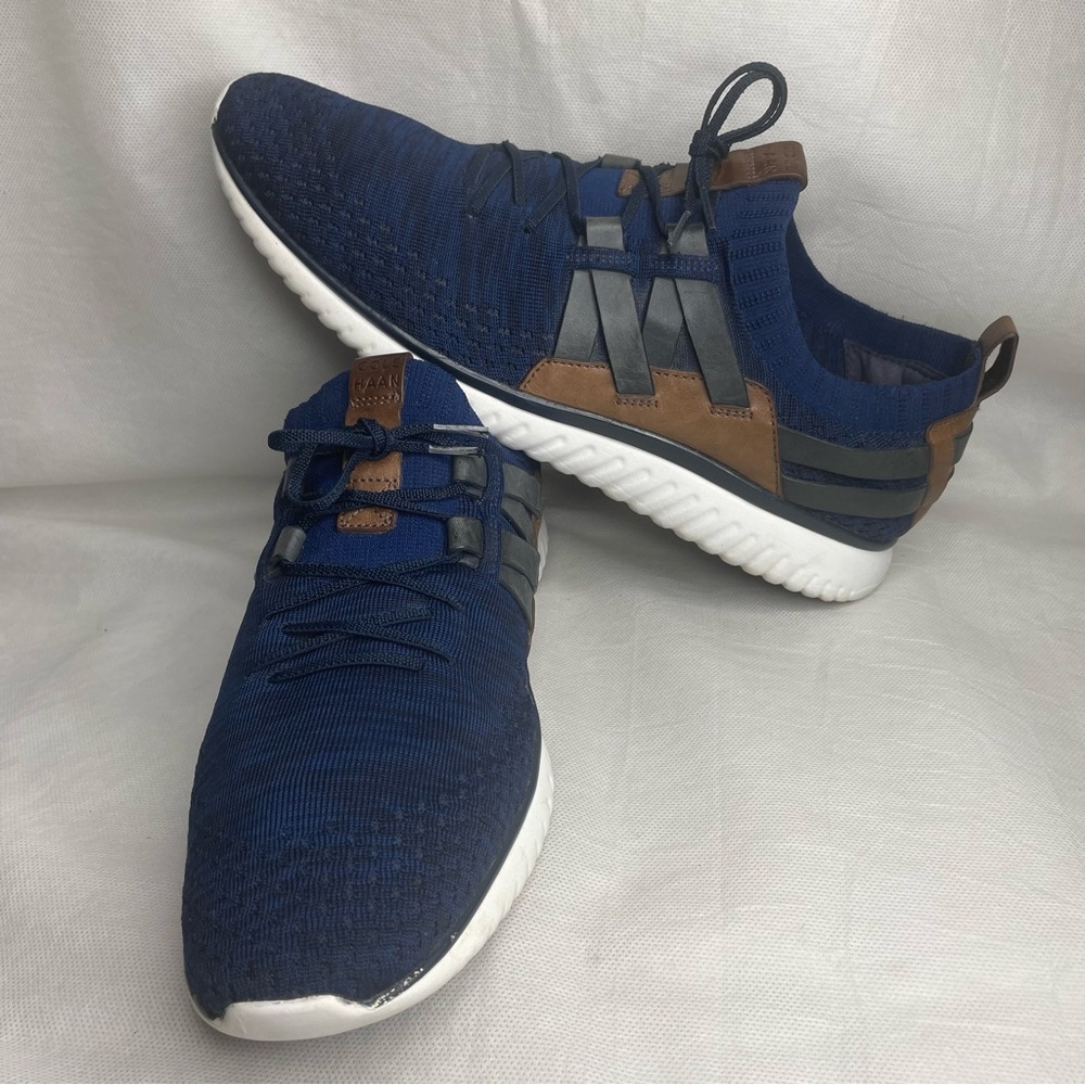 Cole Haan Grand Motion Woven Stitchlite Sneaker Navy Blue Men Size US 13M C27735